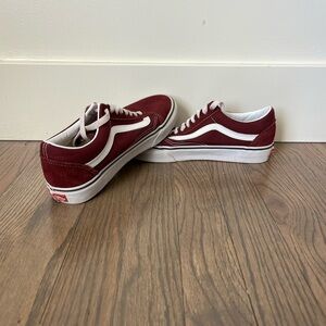 Red lowtop vans
